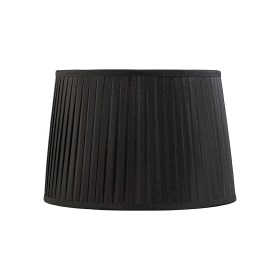 ILS20204  Stella 35cm Round Fabric Shade Black